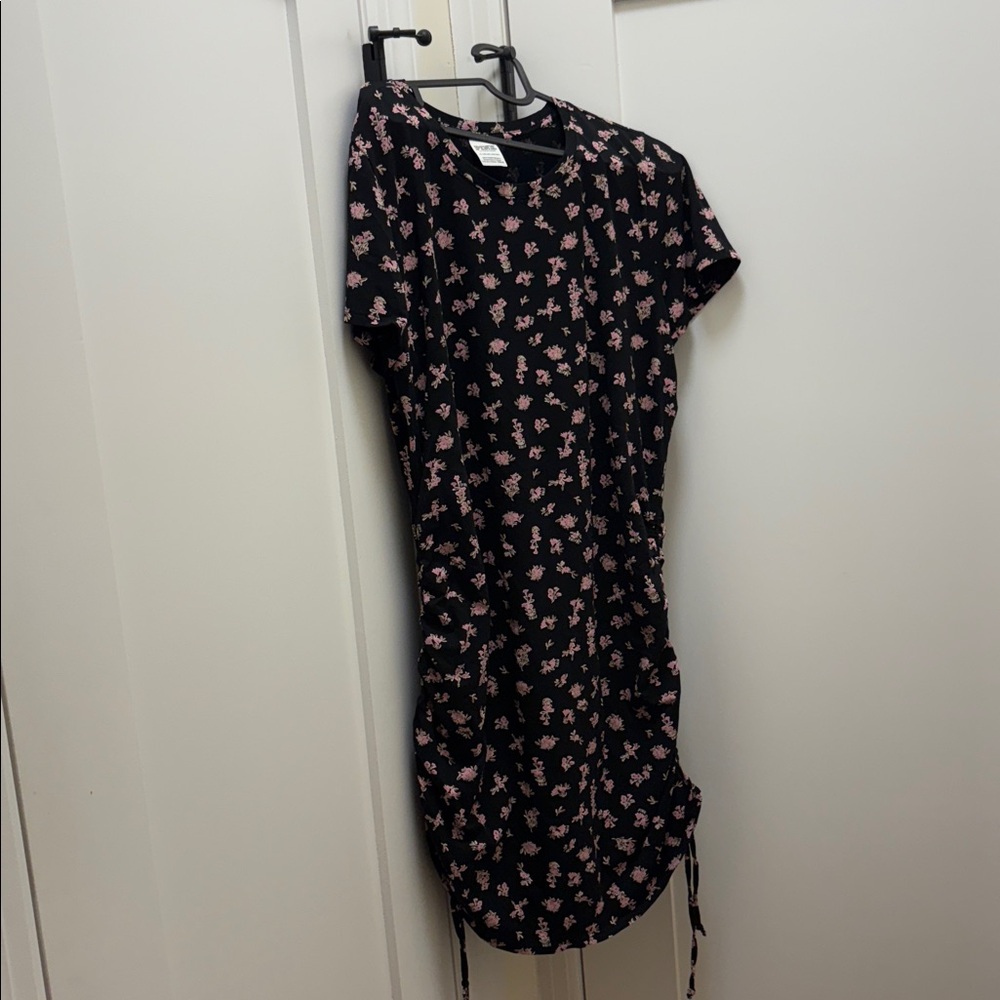 Victoria's Secret Black and Pink Floral Top